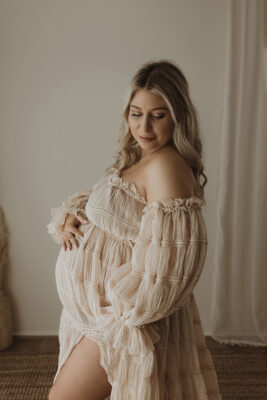 To capture memories of the start of motherhood. A beautiful lady in her third trimester celebrating life
