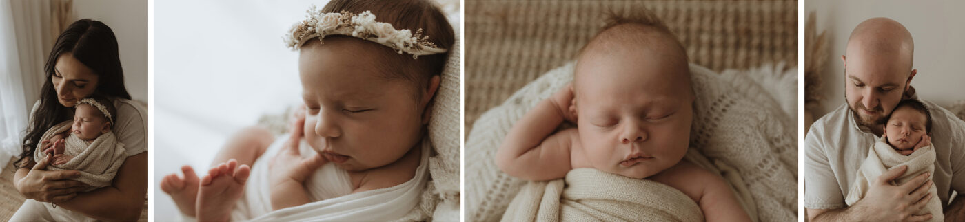 Newborn baby at Little M Photography